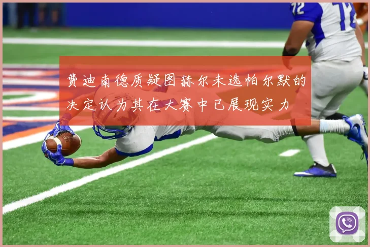 费迪南德质疑图赫尔未选帕尔默的决定认为其在大赛中已展现实力